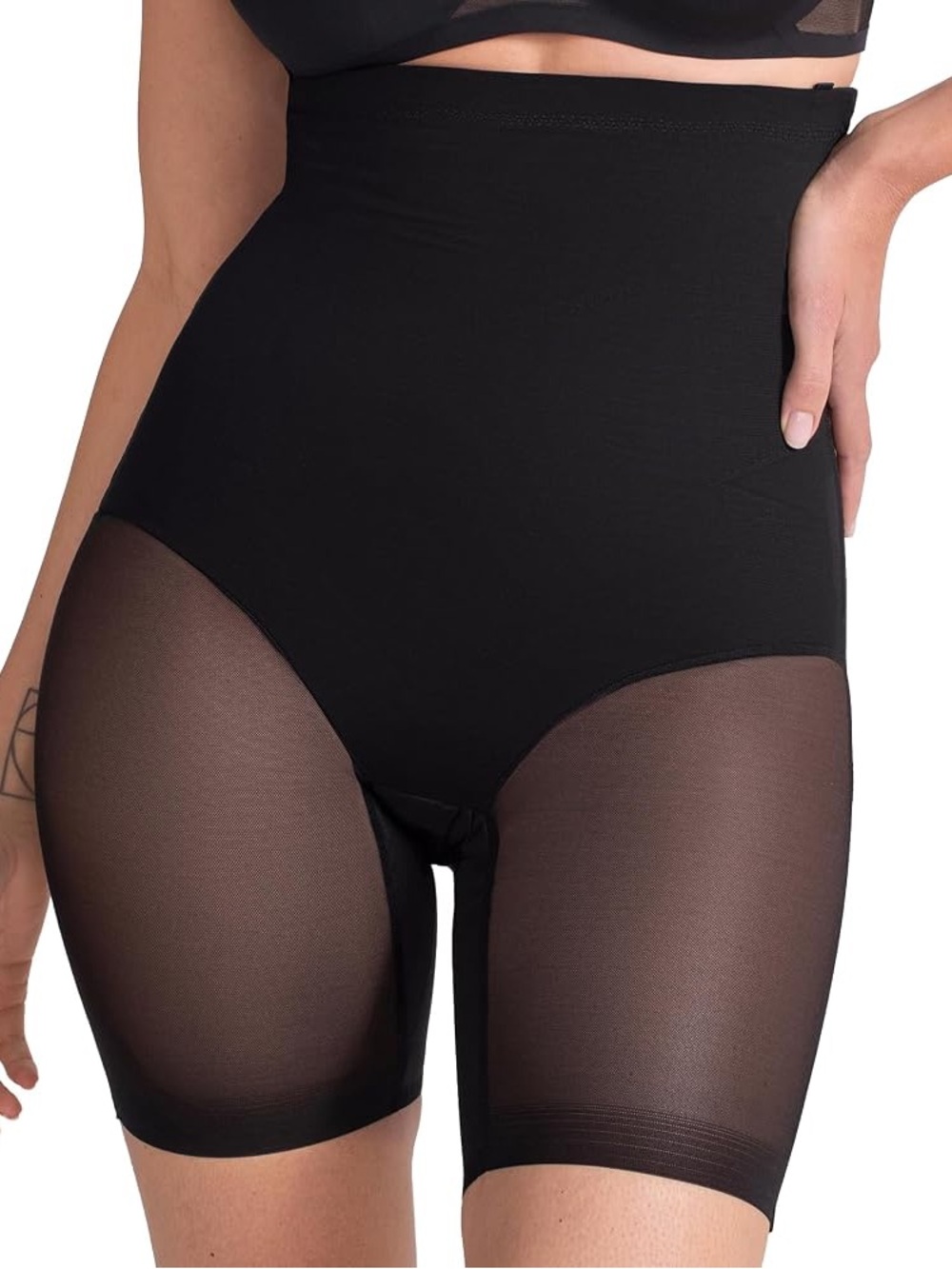 New Honey love SuperPower Black High Waisted Shapewear Short Sz 1X